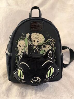 Disney Loungefly Hocus Pocus Binx Glow in the Dark Halloween Mini Backpack